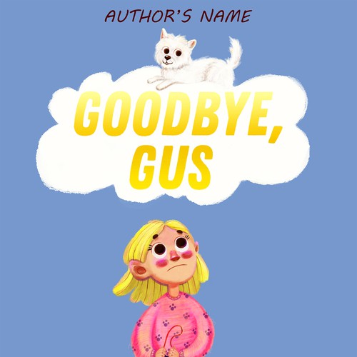 Pet illustration with the title 'Book cover'