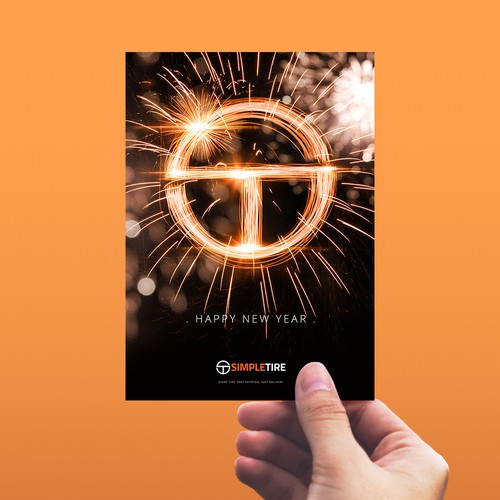 New Year's design with the title 'New Years Card for Simpletire'