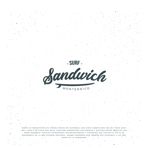 Bench logo with the title 'Logo Surf Sandwich'