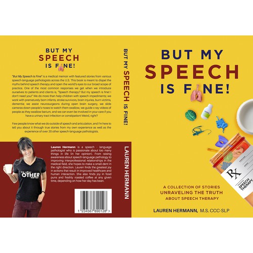 Health book cover with the title 'But my speech is fine'