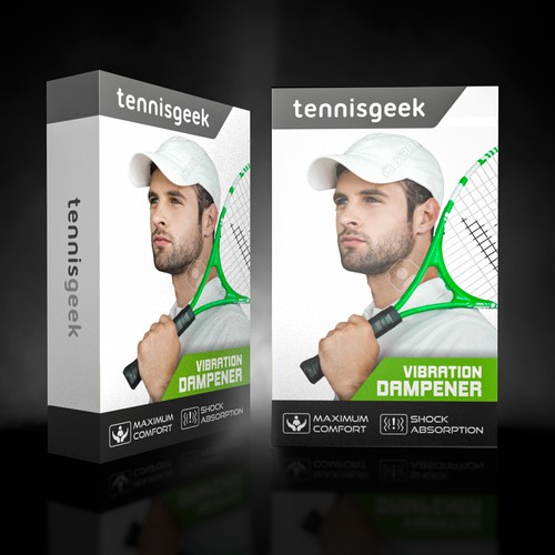 Accessories design with the title 'Product package for Tennisgeek'