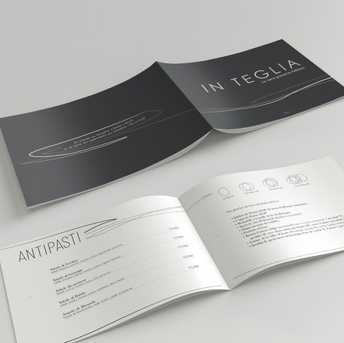 Geometric design with the title 'Bold menu design'