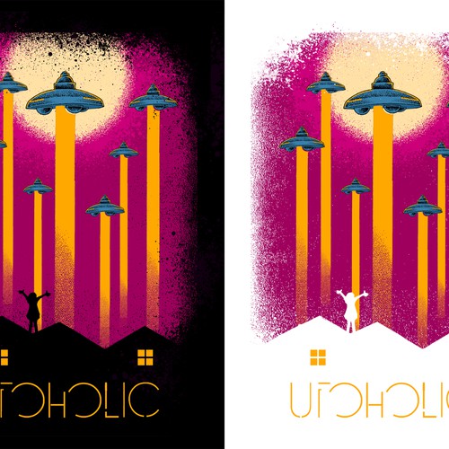 Alien t-shirt with the title 'Ufoholic'