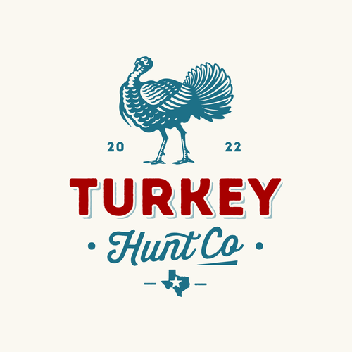 Retro brand with the title 'Turkey Hunt Co.'