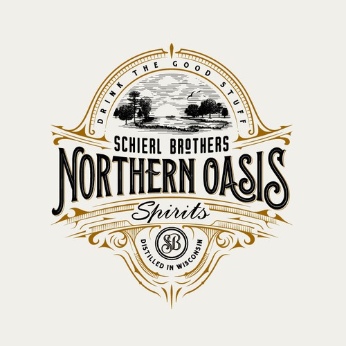 Spirit logo with the title 'Logo for Family start-up craft liquor'