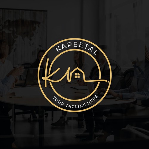 Handwritten brand with the title 'Logo and Brand Identity for Kapeetal'