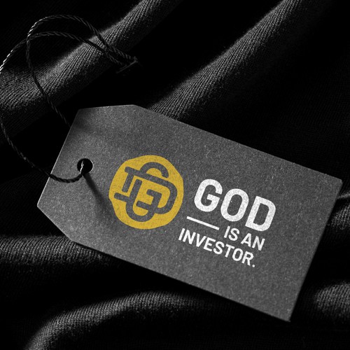 God design with the title 'LOGO GOD IS AN INVESTOR'