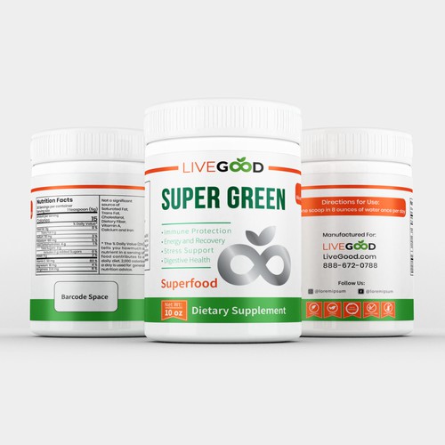 White label with the title 'Jar packaging label Design'