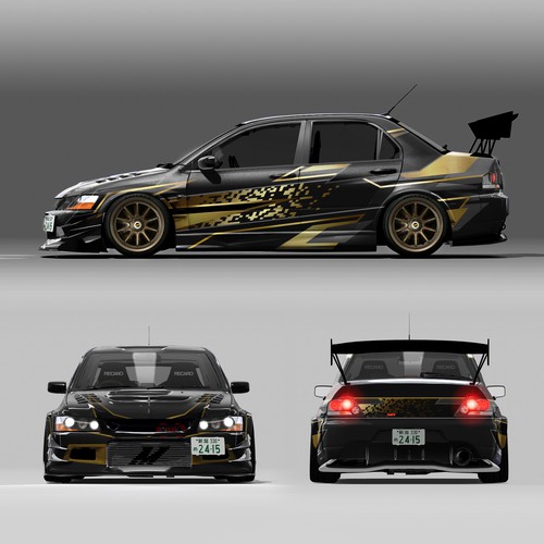 Livery design with the title 'Race Car Livery Design'