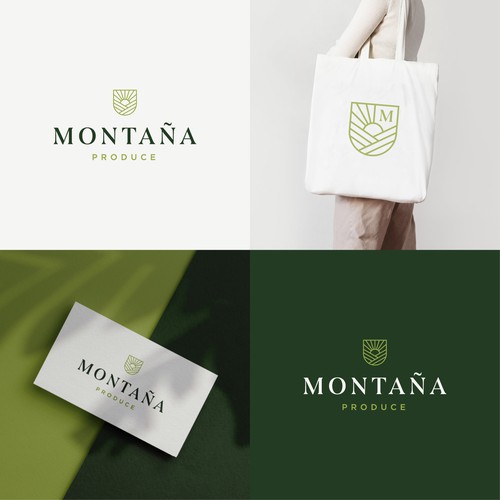 Crest design with the title 'Montana Produce'