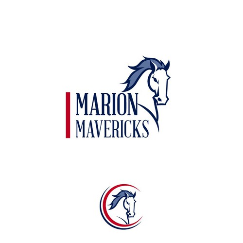 Education logo with the title 'Marion Mavericks Elementary School Logo'