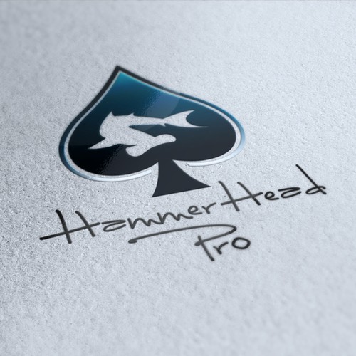 Shark design with the title 'Logo Design for Hammerhead Pro'