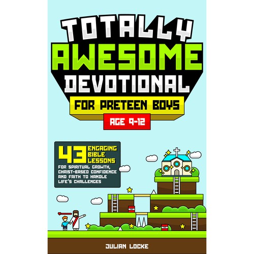 Teen book cover with the title 'Totally Awesome Devotional For Preteen Boys'