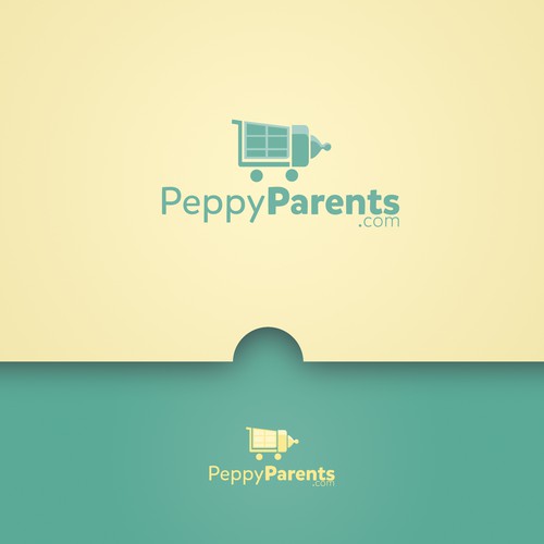 Parenting logo with the title 'Peppy parents logo'