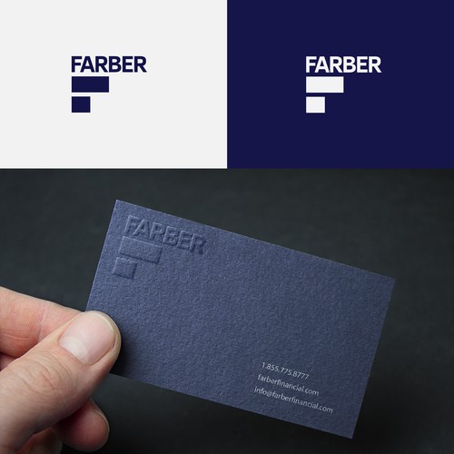 Wolf brand with the title 'Farber Financial Logo Design'
