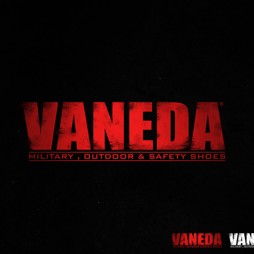 Pow logo with the title 'Logo design for Vaneda'