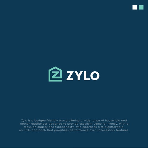 Home service logo with the title 'Logo Design for Zylo'