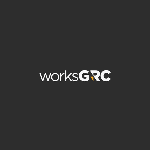Software logo with the title 'logo design for WorksGRC'