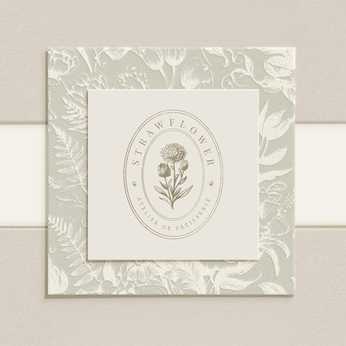 Subtle logo with the title 'Elegant Vintage Botanical Logo Design (This Design Is Available For Sale) '