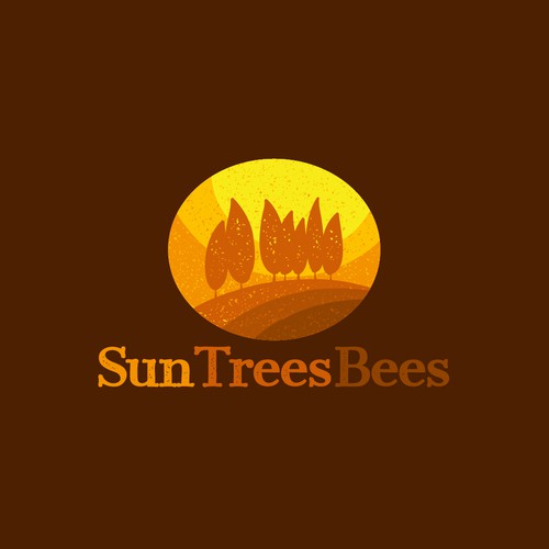 Summer logo with the title 'Organic logo for healing air'