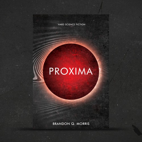 Space book cover with the title 'Hard science fiction book'