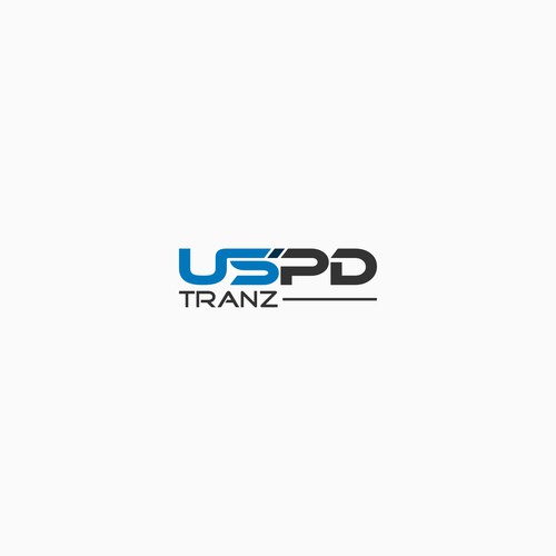 Transportation logo with the title 'USPD Tranz'