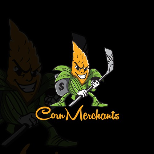 Corn logo with the title 'Corn Merchants'