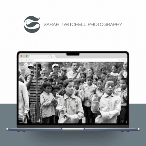 Design with the title 'Sarah Twitchell Photography'