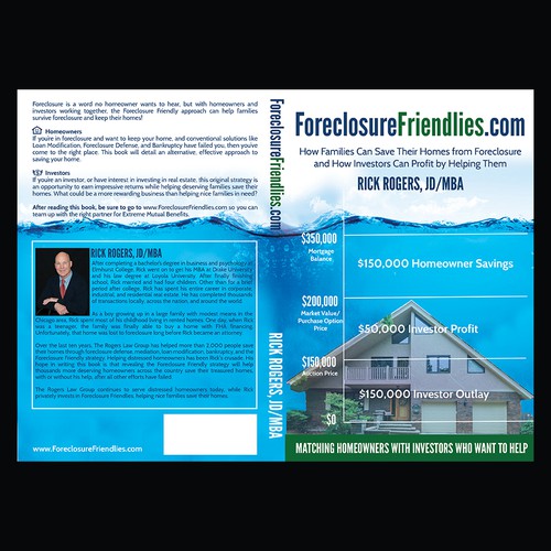 Real estate book cover with the title 'ForeclosureFriendlies'