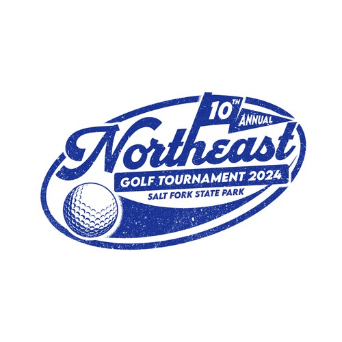 Golf t-shirt with the title 'design golf Norheast'