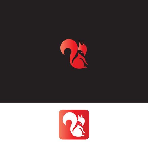 Squirrel logo with the title 'Squirrel logo'
