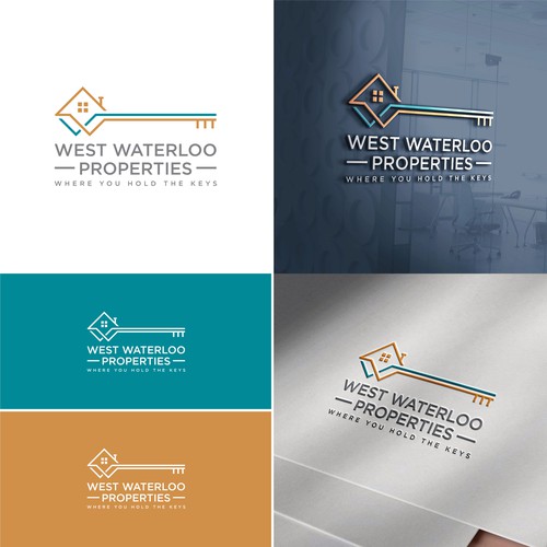 Wall Street logo with the title 'Logo design concept for West Waterloo Properties'