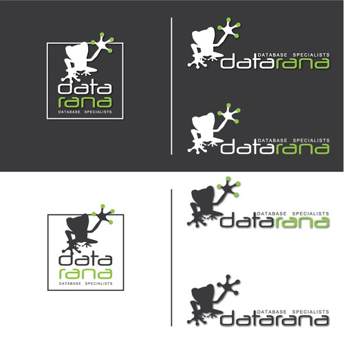 Frog brand with the title 'logo datarana'