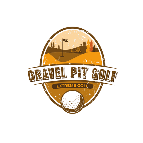 Extreme sport logo with the title 'Name the Extreme Golf Gravel Pit Contest'
