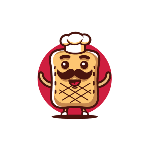 French logo with the title 'French Taco Chef Mascot'
