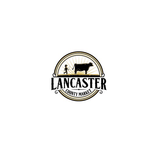 American logo with the title 'Lancaster County Market logo'