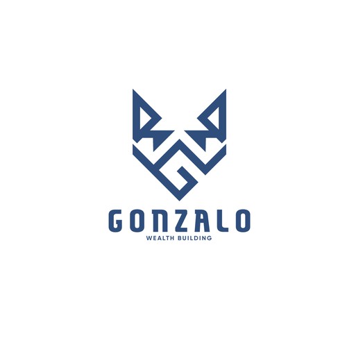 Wolf brand with the title 'Wealth consulting logo'