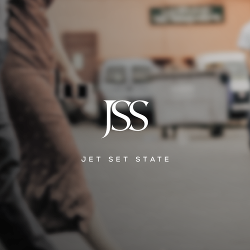 Simplified design with the title 'Jet Set State lifestyle company - logo'