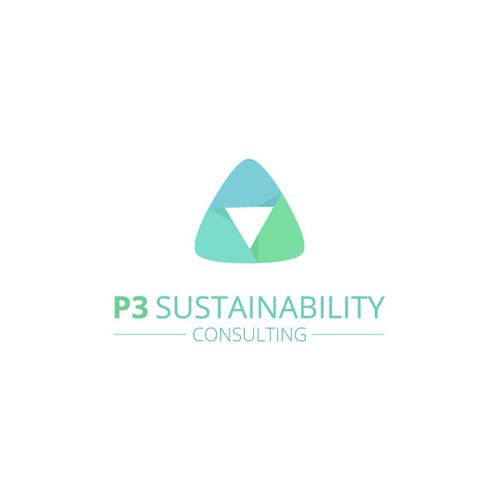 Turquoise logo with the title 'P3 SUSTAINABILITY logo'