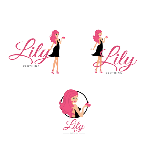 Clothing logo with the title 'Logo design for Lily Clothing'