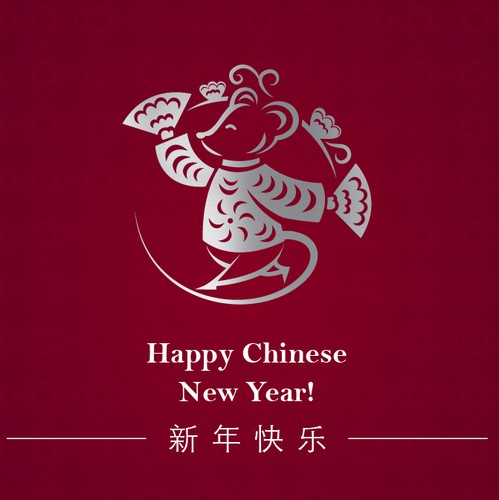 New Year's design with the title 'Chinese New Year Card'