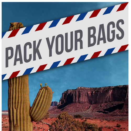 Travel book cover with the title 'Help RNF Europe with a new book or magazine cover'