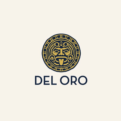 Aztec design with the title 'Logo for a luxury shop that sells hand-crafted, timeless accessories.'