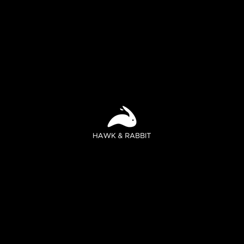 Hawk logo with the title 'Proposal logo for Hawk & Rabbit'