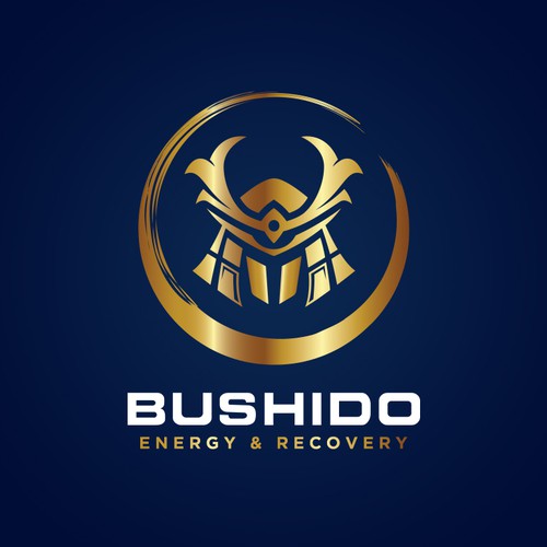 Martial arts logo with the title 'Bushido Logo Design'