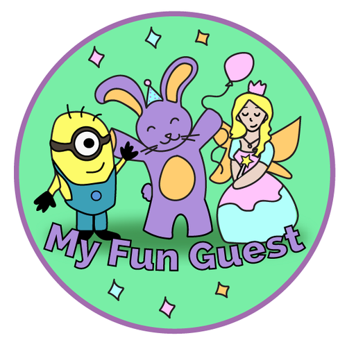 Costume design with the title 'My Fun Guest'