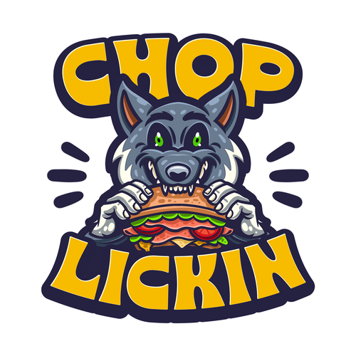 Vlog logo with the title 'FOOD VLOG LOGO'