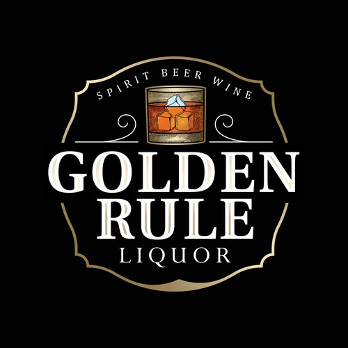 Bourbon logo with the title 'GOLDEN RULE'