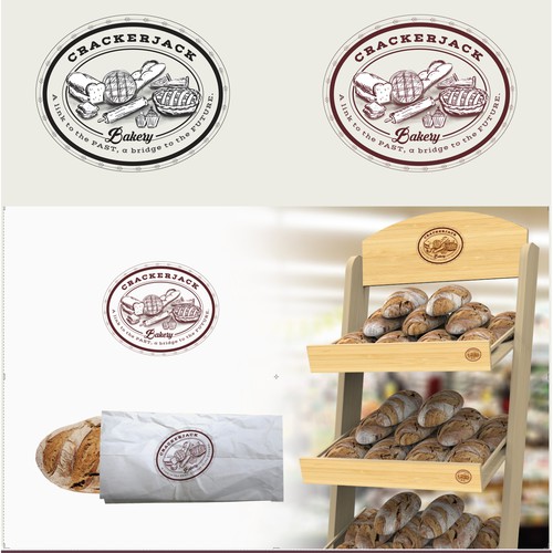 Bread brand with the title 'Crackerjack Bakery'