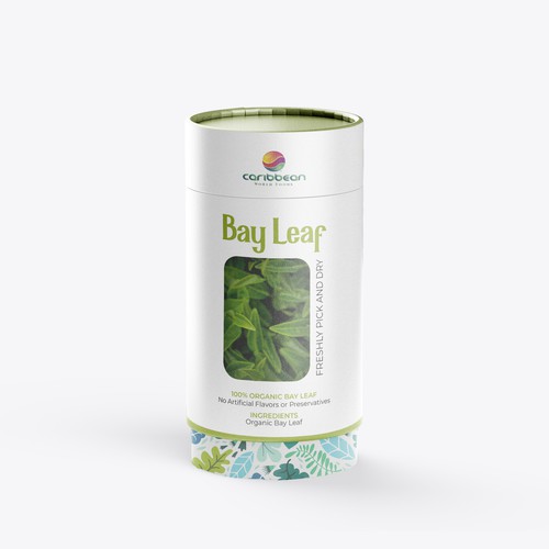 Minimalist label with the title 'Packaging design'